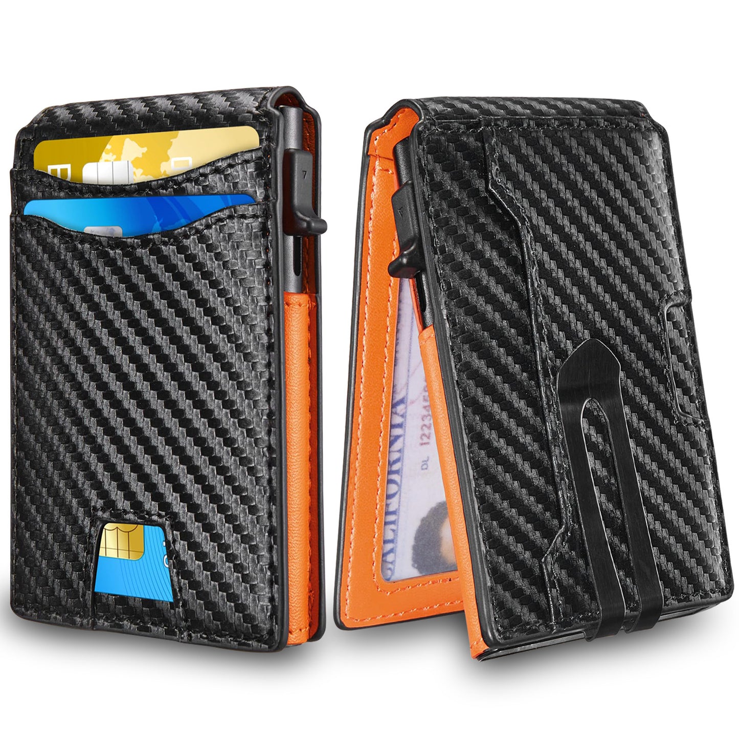 Smart Wallet - RFID Blocking with Pop-Up Mechanism EDC Wallet