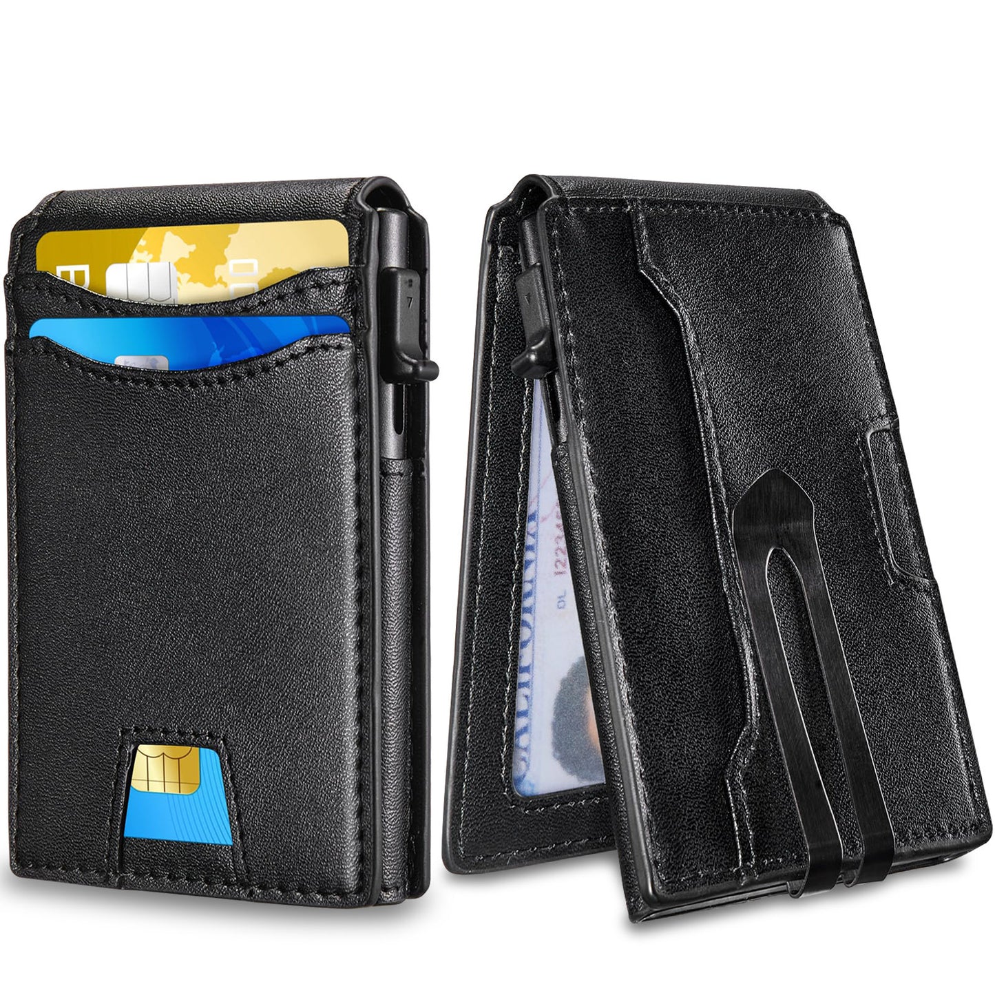 Smart Wallet - RFID Blocking with Pop-Up Mechanism EDC Wallet